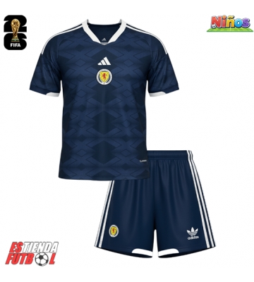 Escocia Primera Equipación Niños Mundial 2026 Manga Corta (+ Pantalones cortos)